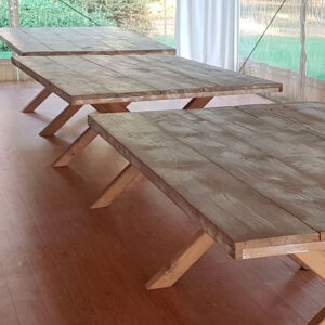Noleggio tavolo legno decapato milano