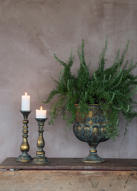 Romadedi Portacandele in oro – Set di 12 portacandele in metallo vintage moderno decorazione per matrimoni, tavoli, Natale, decorazione da tavolo, soggiorno, corona dell'Avvento