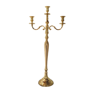 Candelabro Mono 3 Braccio Oro