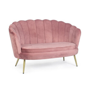 divano velluto rosa