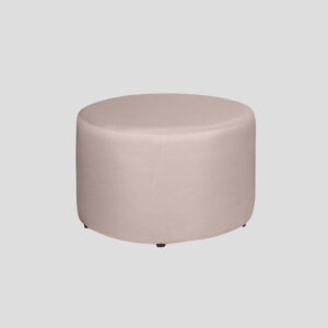 pouf rotondo velluto rosa 60