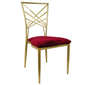 sedia royal oro rosso