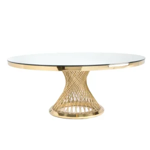 TAVOLO ROTONDO LUXURY ORO 180